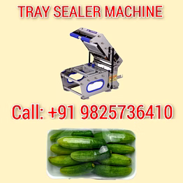 purusharth cucumber tray sealer packaging machine