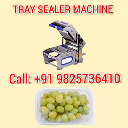 purusharth grapes tray sealer packaging machine