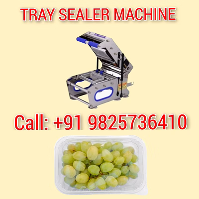 purusharth grapes tray sealer packaging machine