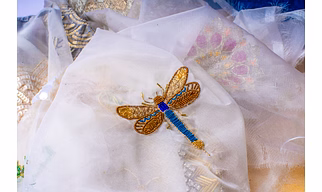 HAND-EMBROIDERED FABRIC PCS