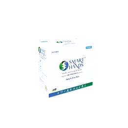 smart hands sterile latex surgical gloves - pre-powdered