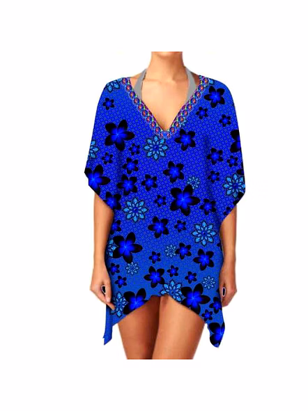 Ladies Short Length Kaftan Dress Trendy Design, Soft &amp; Lightweight Fabric, Perfect for Sexy Summer Wear &amp; Comfortable Outfits @ Short Length Kaftan-Kar1083