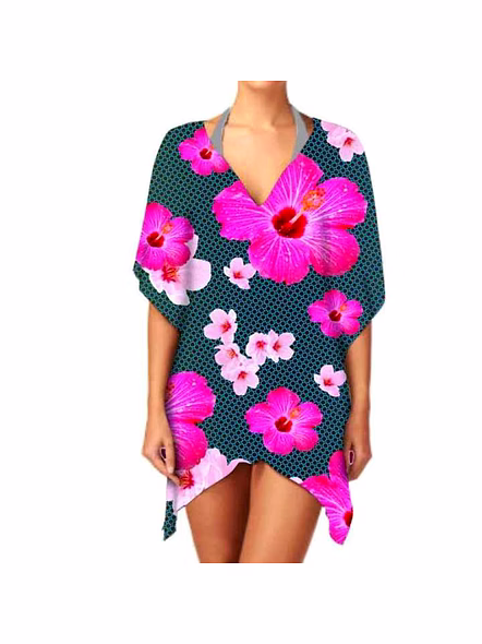 Trendy Women Short Kaftan Dress Fashionable, Breathable Fabric, Perfect for Sexy Summer Wear, Beach Outings &amp; Parties @ Short Length Kaftan-Kar1088