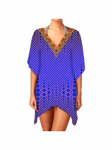 High Quality Women's Stylish Georgette Kimono Elegant V-Neck One-Piece Cover Lightweight Ethnic Print Casual Layering Sexiness @ Western Print Kimono-Kar1119