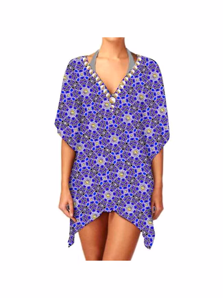 Best Quality Elegant Women's Georgette Ethnic Digital Print Kimono Lightweight Stylish V-Neck Casual Layering One-Piece Sexiness @ Western Print Kimono-Kar1135