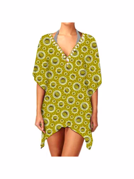 High Quality Women's Lightweight Elegant V Neck Georgette One-Piece Kimono Stylish Ethnic Digital Print Casual Sexiness Kimono @ Western Print Kimono-Kar1136