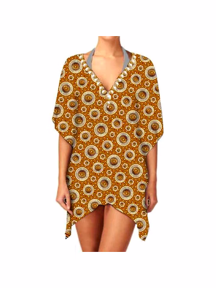 Premium Quality Lightweight Women's Ethnic Georgette Kimono Elegant V-Neck Casual Sexiness Style Digital Print 1 Piece @ Western Print Kimono-Kar1137