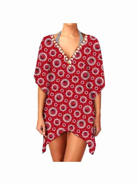 Hot-selling Women's Elegant Casual Georgette Kimono Stylish V-Neck with Ethnic Digital Print Sexiness 1 Piece Lightweight Kimono @ Western Print Kimono-Kar1138