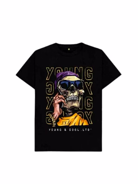Fashionable Streetwear Mens Cotton T Shirt Soft and Breathable 100 Percent Cotton Short Sleeve Crew Neck Tee for Daily Wear @ Cotton t shirt-Kar1304