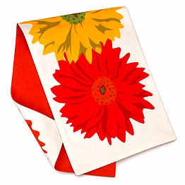 custom floral print table runner for dining table