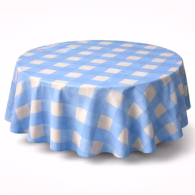 custom blue check table linen & kitchen home set rt 1426