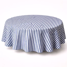 custom blue & white striped table linen home set rt 1425