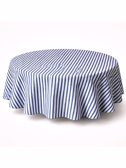 Custom Blue & White Striped Table Linen Home Set RT 1425
