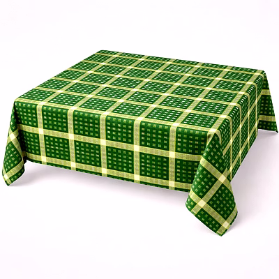 custom green check pattern tablecloth rt 1417