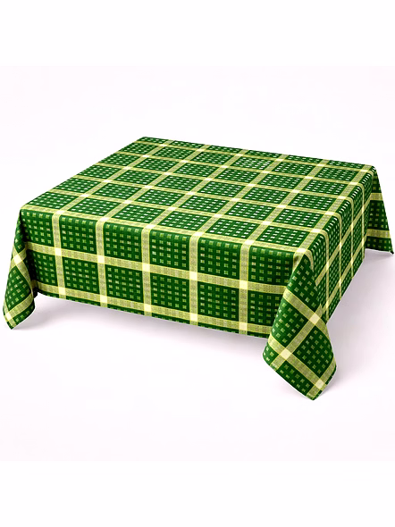 Custom Green Check Pattern Tablecloth RT 1417