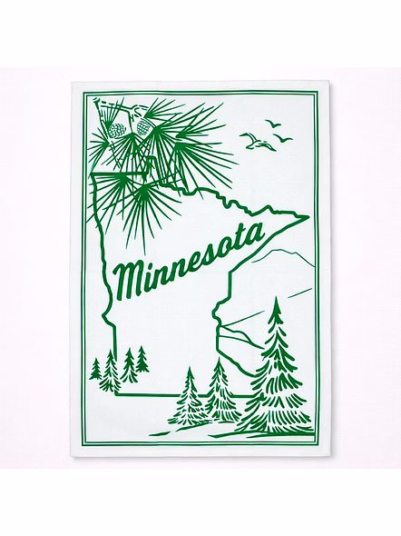 Minnesota State Theme Tea Towel