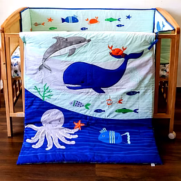 ocean theme baby crib bedding set