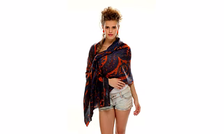 Rectangular Paisley Print Scarf with Soft Drape and Multi-Tone Pattern Fashion Accessory