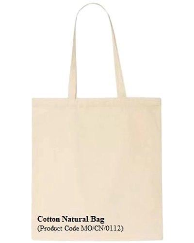 MyOrganicBag Handmade Cotton Tote Bags - Pack of 6 -15&quot; W × 16&quot; H with 25&quot; long handle 5 Oz Natural color - Recyclable, Reusable, Eco-Friendly, Lightweight, Grocery Shopping Cloth Bags - Made in India-2