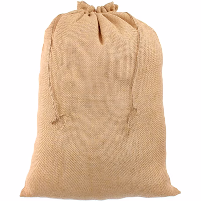 myorganicbag 18" x 24" burlap bags - 2 pack - 18x24 inch jute burlap drawstring sacks