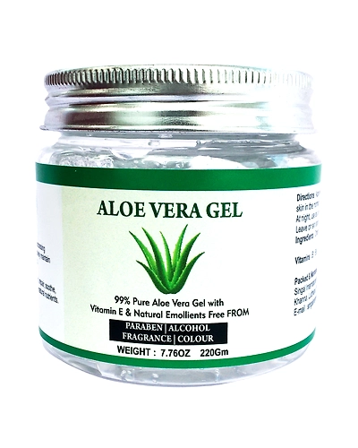 Aloe Vera Gel 100% Pure Organic-Aloe220Gms