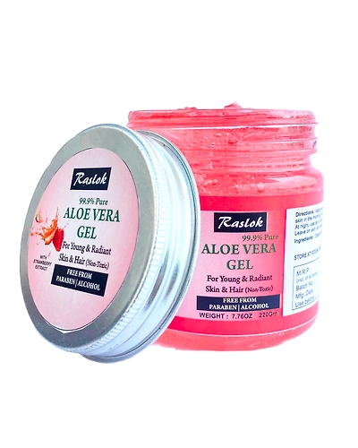Aloe Vera Gel (Strawberry, 7.76 OZ)-2