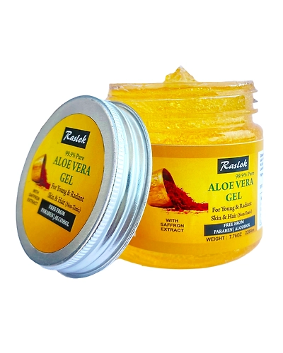 Aloe Vera Gel (Saffron, 7.76 OZ)-2