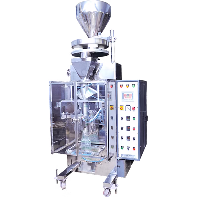 automatic plc controlled vffs (collar type) machine with cup filler