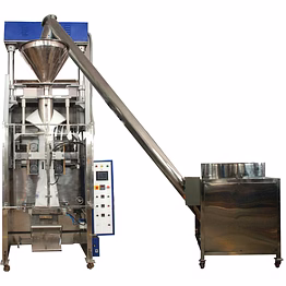 fully automatic plc controlled vertical ffs (collar type) machine with servo motor controlled auger filler