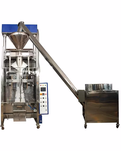 FULLY AUTOMATIC PLC CONTROLLED VERTICAL FFS (COLLAR TYPE) MACHINE WITH SERVO MOTOR CONTROLLED AUGER FILLER-12357186
