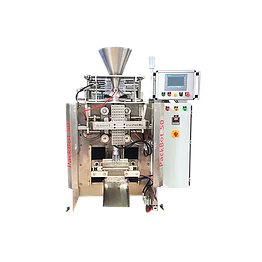 automatic high speed continuous box-motion, vacuum pulling vffs (collar type) machine for center seal / side gusset pouches (model no.- packbot-50)