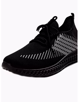 Men Black Durable Running Shoe-7-1-sm