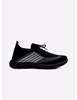 Men Black Durable Running Shoe - Bulk-MNBLKRNSHU_071123-9-BULK-sm