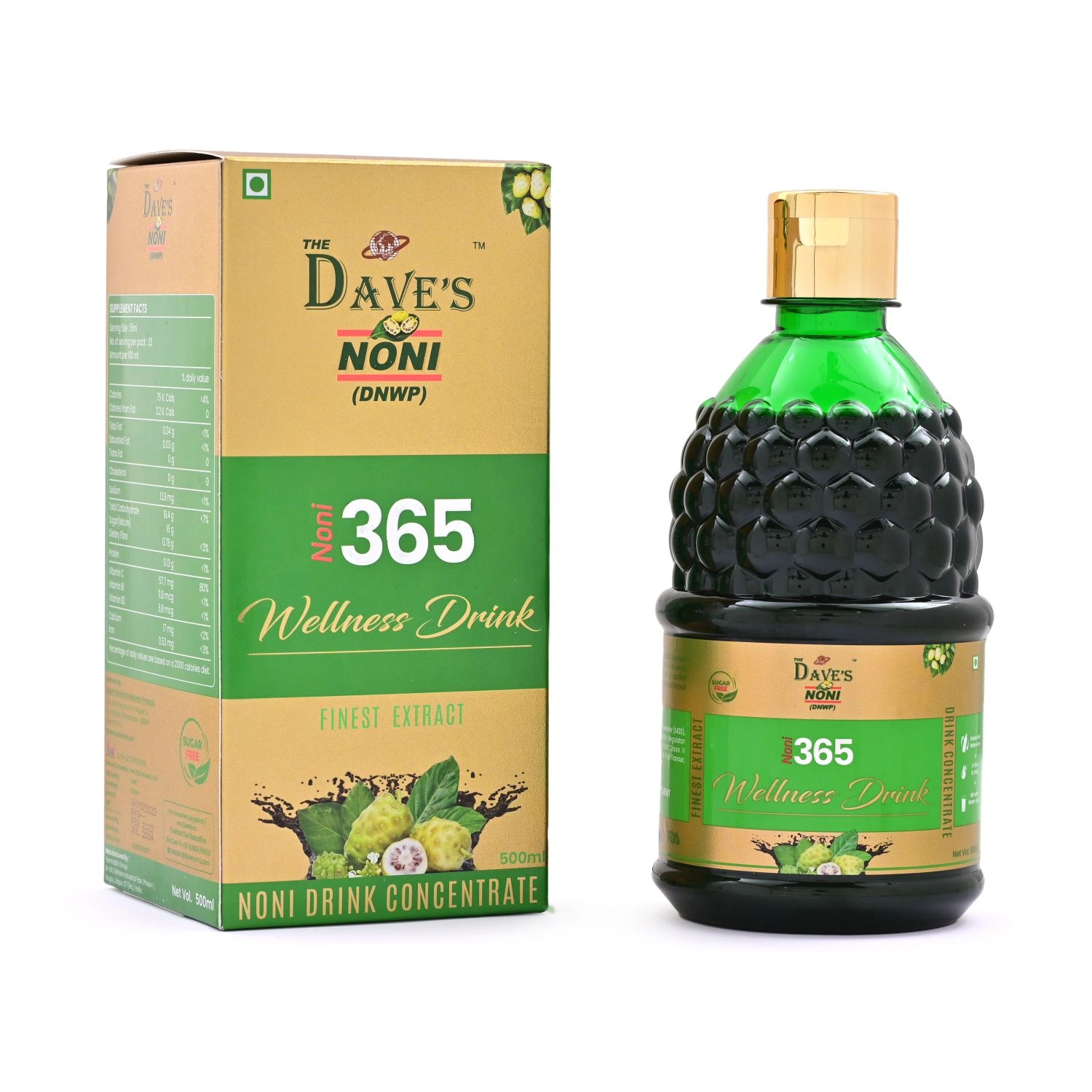 The Dave's Noni Natural &amp; Organic 365 Immunity Booster Juice (Noni Juice) - 500ML-NONI_WD_500ML