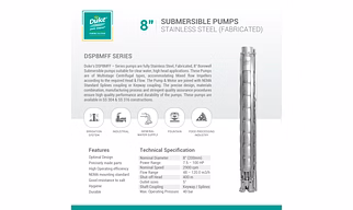 8″ Submersible Pumps Stainless Steel (Fabricated)