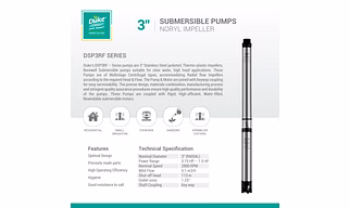 3" Submersible Pumps with Noryl Impeller