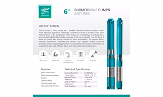 6" Submersible Pumps  Cast Iron