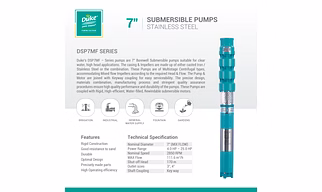 7" Submersible Pumps with Stainless Steel and Cast Iron