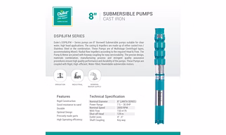 8" Submersible Pumps with Cast Iron