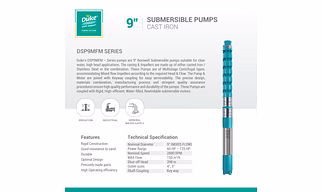 9" Submersible Pumps with Cast Iron