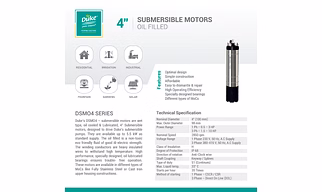 4″ Submersible Motors Oil Filled