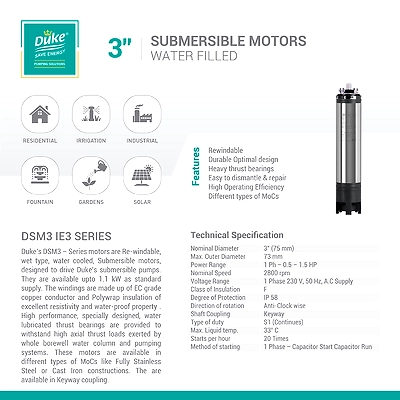 3&quot; Submersible Motors Water Filled-4
