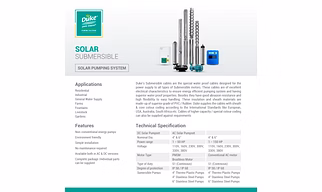 Solar pumping system