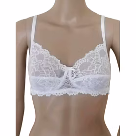 Ellenor White Lace Bra