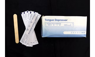 FAIRBIZPS Sterile Disposable Wooden Tongue Depressors – 100 Pcs | Hygienic Spatulas for Dental Use, Waxing, Hair Removal & Toiletries
