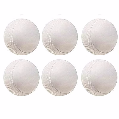 fairbizps audible heavy plastic cricket balls - 40g white training balls for indoor & outdoor practice | pack of 6 for drills & matches for blind and low vision