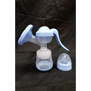 FAIRBIZPS Silicone Manual Breast Pump Manual with Feeding Nipple BPA Free - Manual