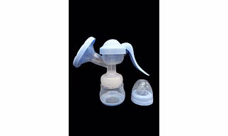 FAIRBIZPS Silicone Manual Breast Pump Manual with Feeding Nipple BPA Free - Manual