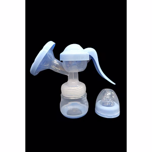 FAIRBIZPS Silicone Manual Breast Pump Manual with Feeding Nipple BPA Free - Manual