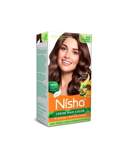 Nisha 120gm Cream Hair Color 100% Grey Coverage Conditioning With Natural Herbs-Natural Black-3